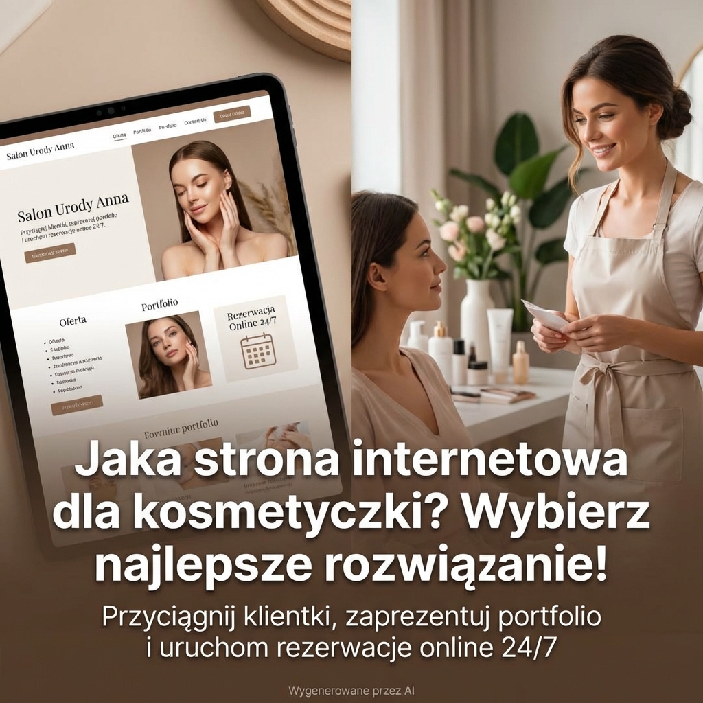 Jaka strona internetowa dla kosmetyczki.