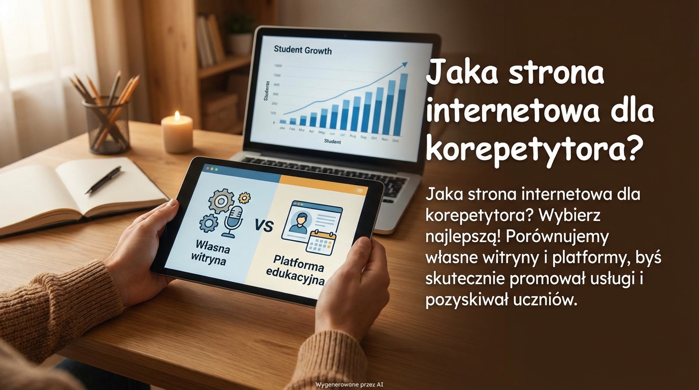 Jaka strona internetowa dla korepetytora?