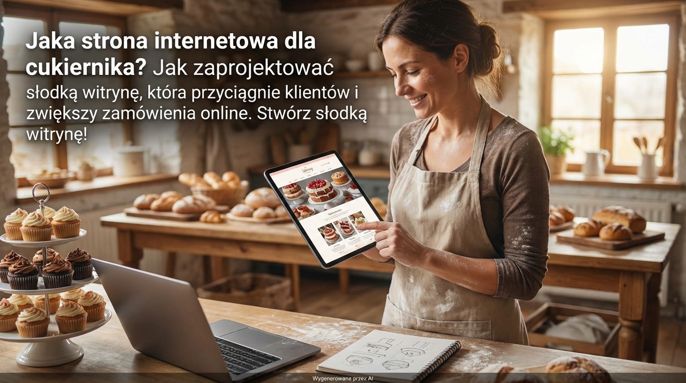 Jaka strona internetowa dla cukiernika? Jak zaprojektować słodką witrynę, która przyciągnie klientów i zwiększy zamówienia online.