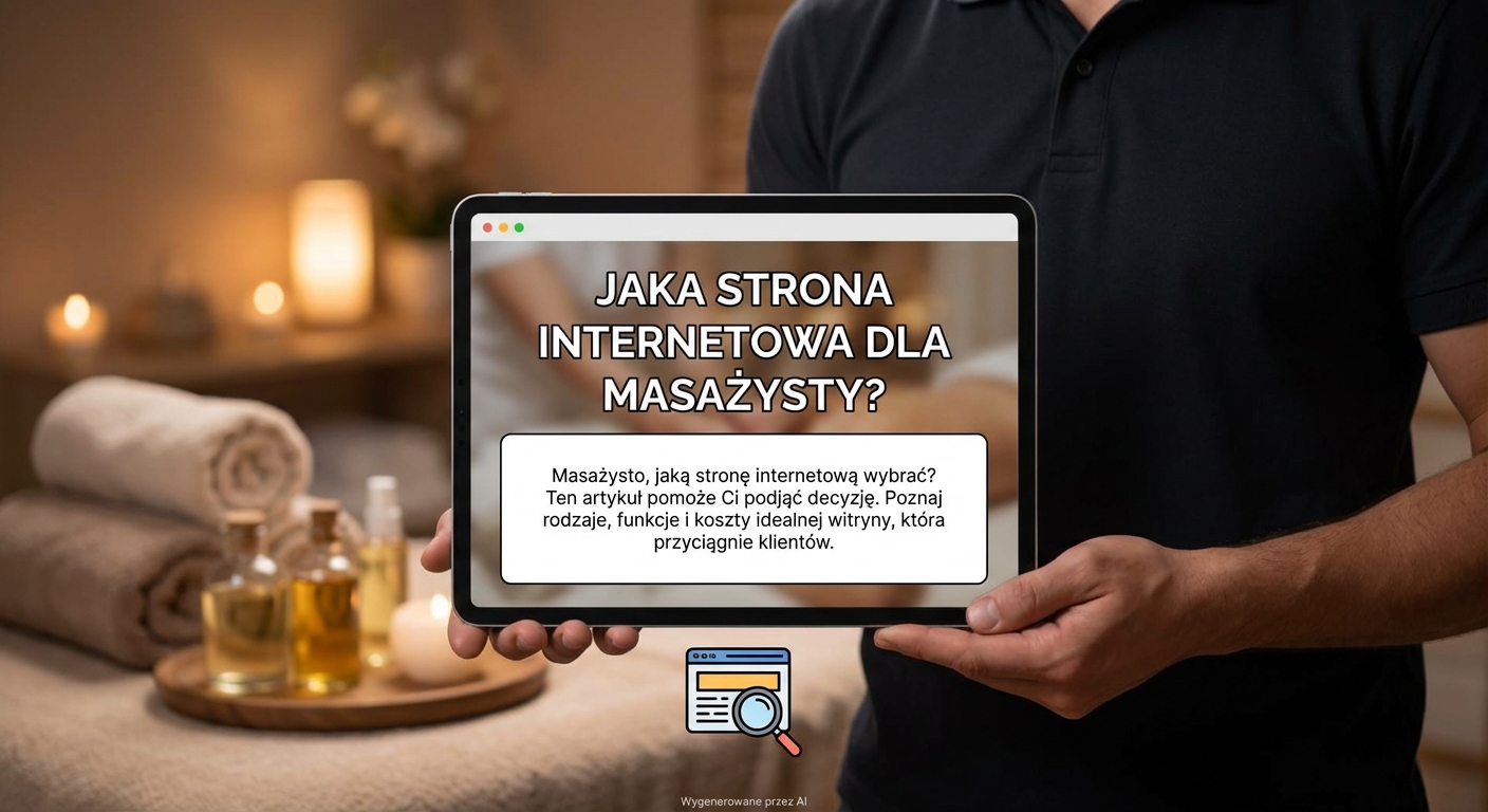 Jaka strona internetowa dla masażysty?
