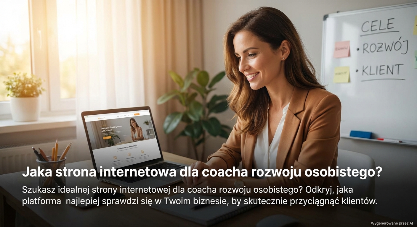 Jaka strona internetowa dla coacha rozwoju osobistego