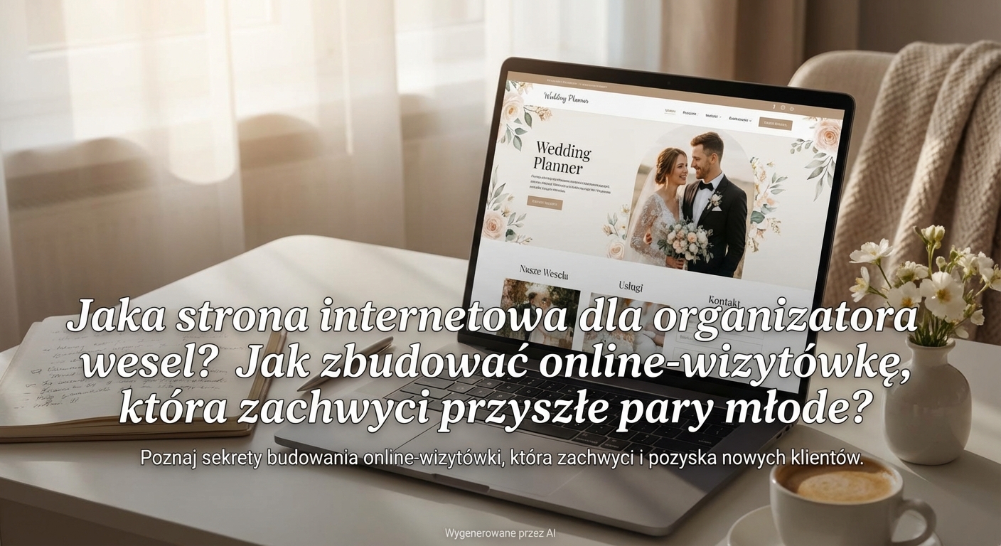 Jaka strona internetowa dla organizatora wesel? Jak zbudować online-wizytówkę, która zachwyci przyszłe pary młode?