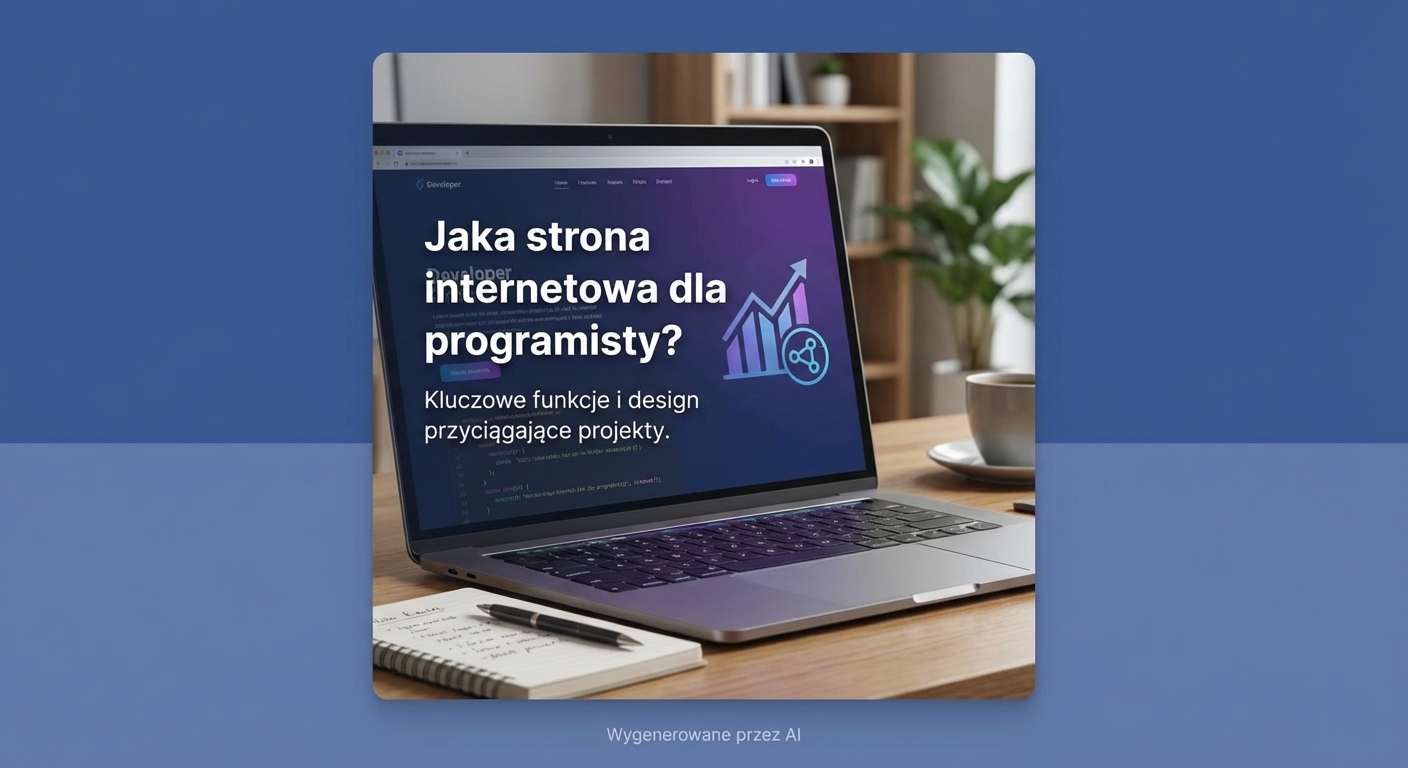 Jaka strona internetowa dla programisty? Kluczowe funkcje i design przyciągające projekty.