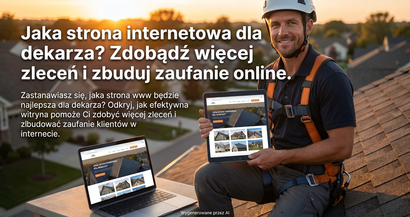 Jaka strona internetowa dla dekarza? Zdobądź więcej zleceń i zbuduj zaufanie online