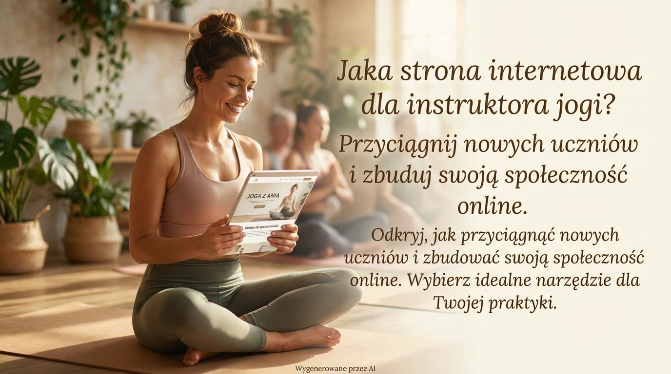 Jaka strona internetowa dla instruktora jogi? Przyciągnij nowych uczniów i zbuduj swoją społeczność online.
