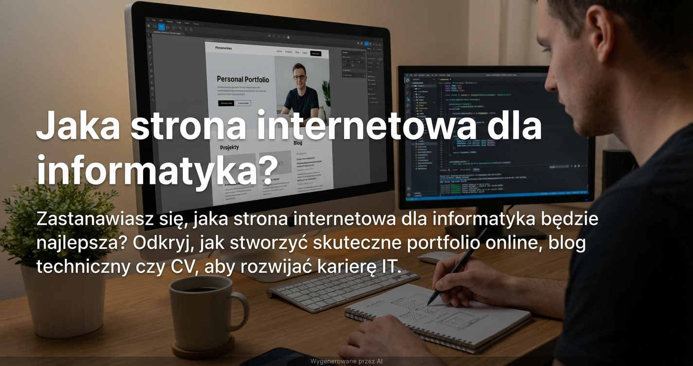 Jaka strona internetowa dla informatyka