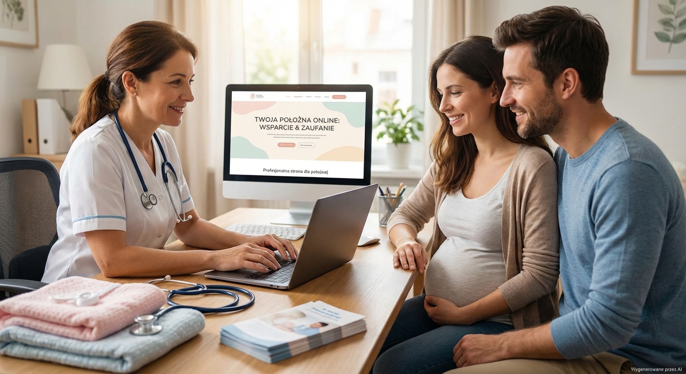 Jaka strona internetowa dla położnej? Jak zbudować zaufanie i wspierać przyszłych rodziców online.