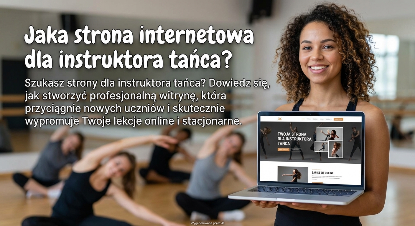 Jaka strona internetowa dla instruktora tańca?