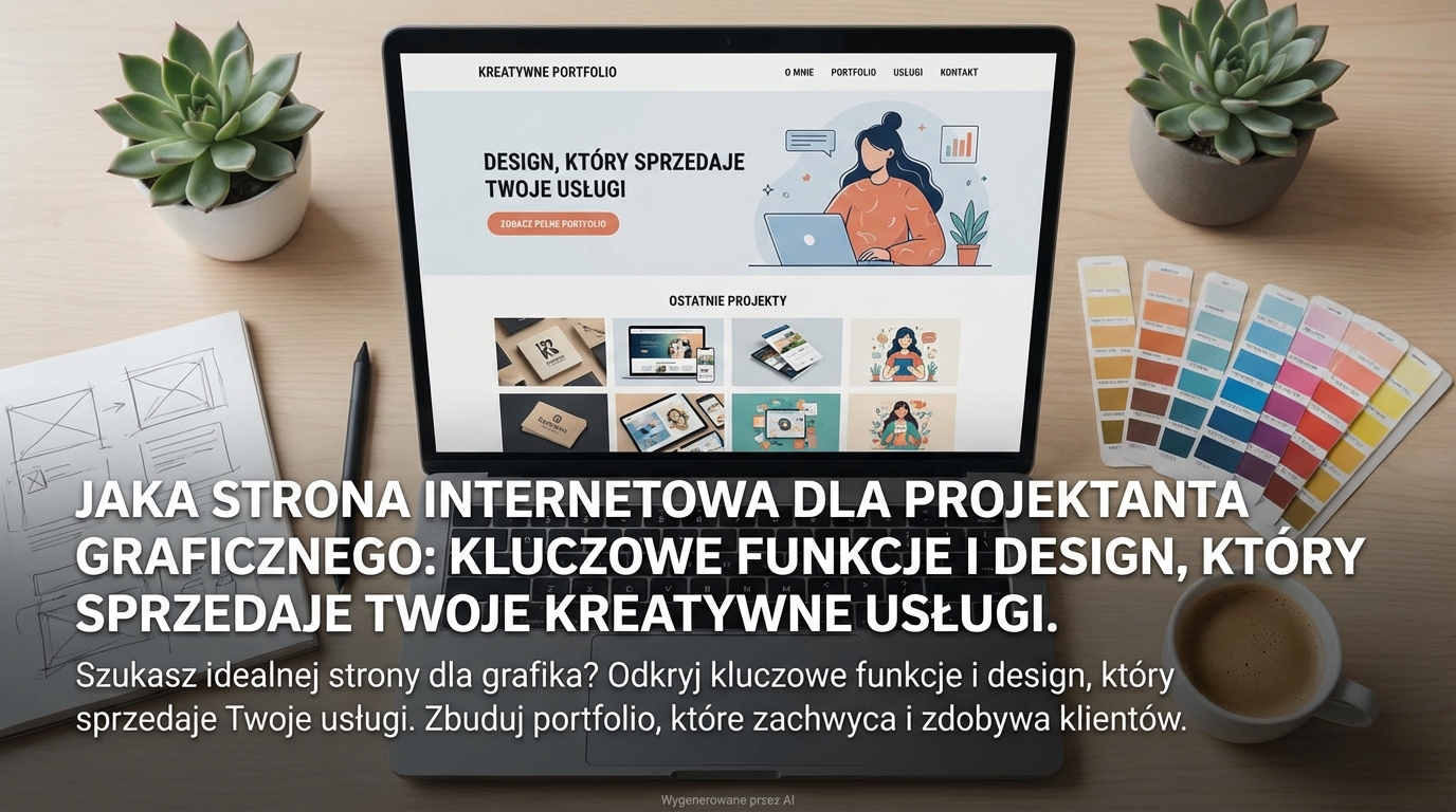 Jaka strona internetowa dla projektanta graficznego: Kluczowe funkcje i design, który sprzedaje Twoje kreatywne usługi.