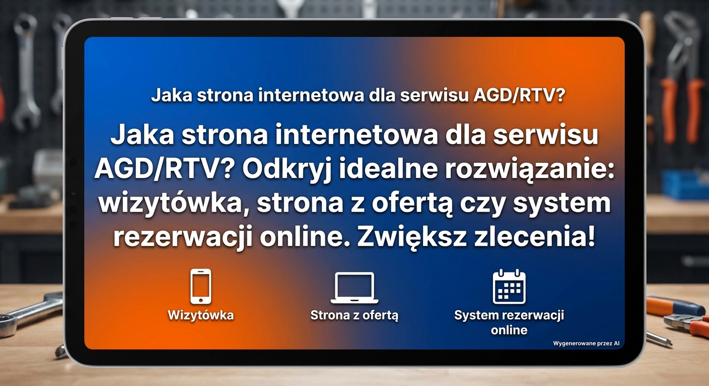 Jaka strona internetowa dla serwisu AGD/RTV?
