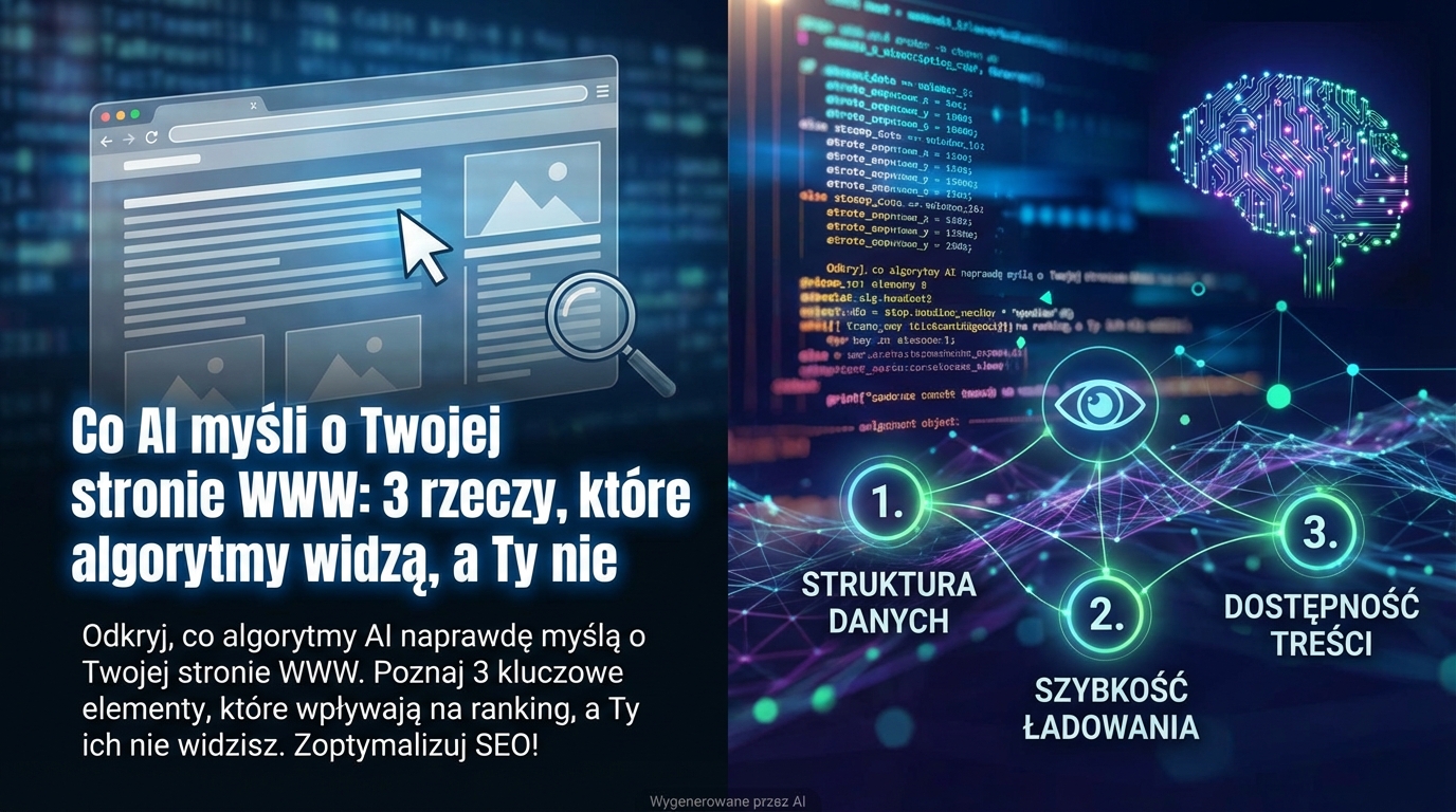 Co AI myśli o Twojej stronie WWW: 3 rzeczy, które algorytmy widzą, a Ty nie