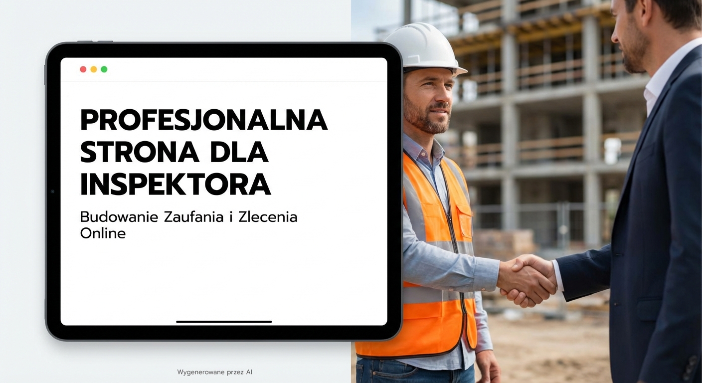 Jaka strona internetowa dla inspektora nadzoru budowlanego? Jak zbudować zaufanie i pozyskać zlecenia online.