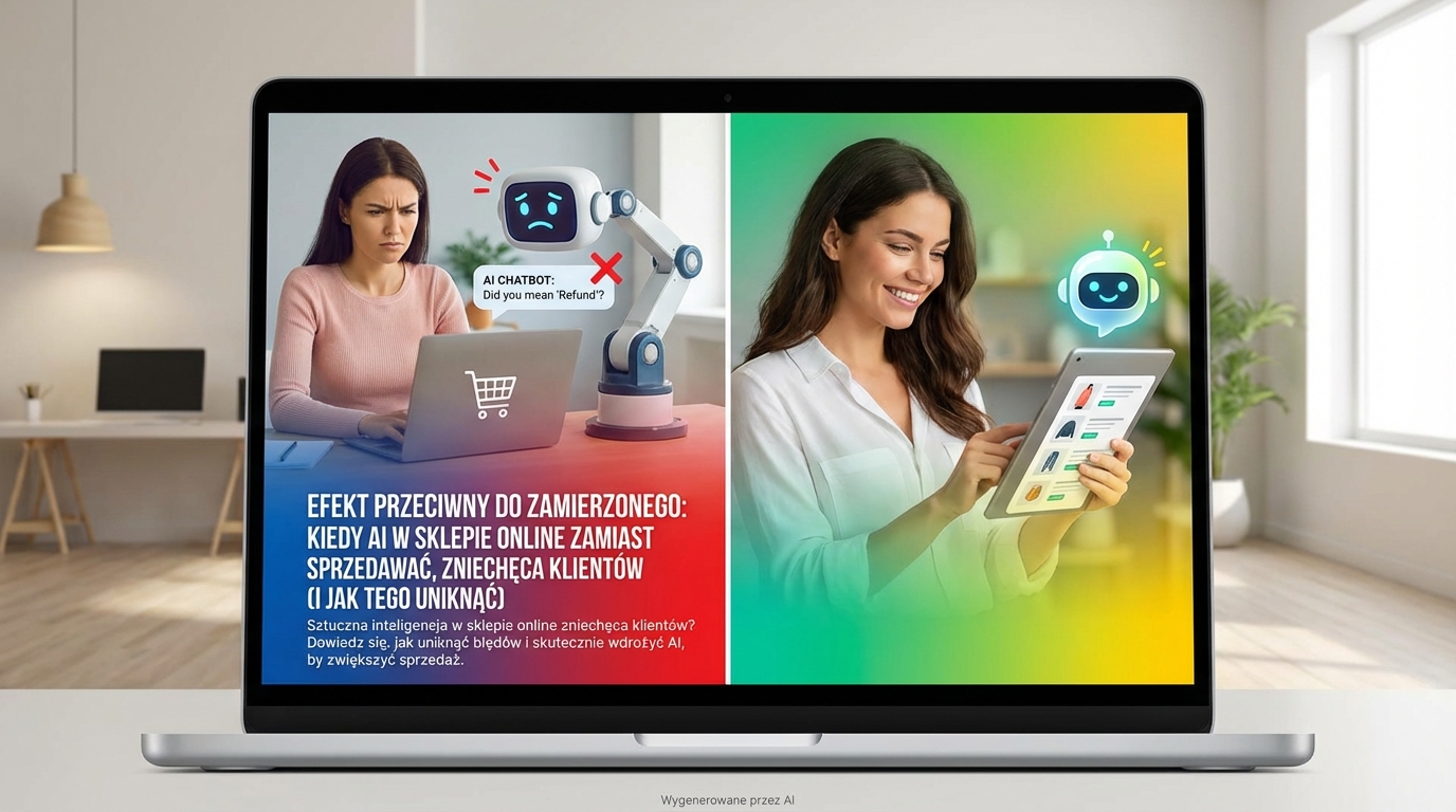 Efekt Przeciwny do Zamierzonego: Kiedy AI w Sklepie Online Zamiast Sprzedawać, Zniechęca Klientów (i Jak Tego Uniknąć)