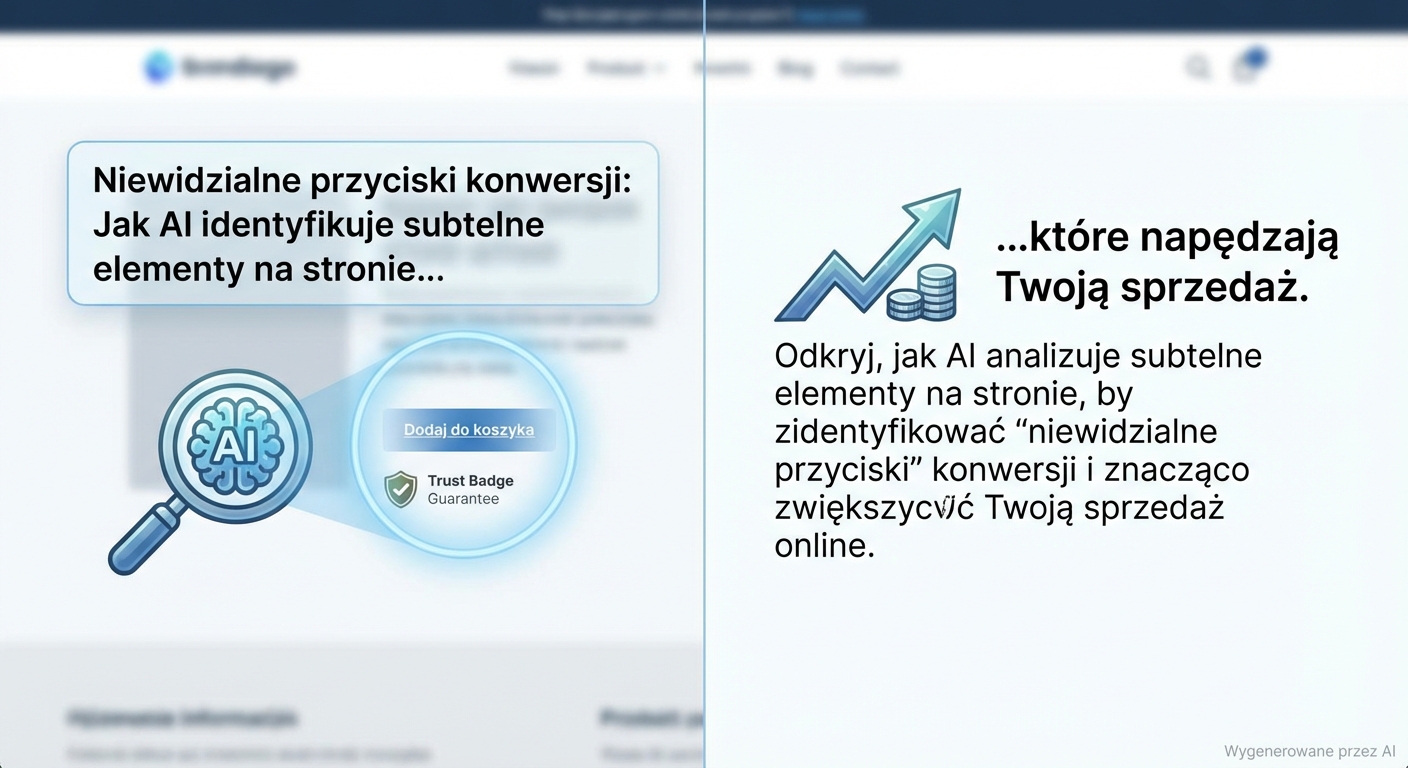 Niewidzialne przyciski konwersji: Jak AI identyfikuje subtelne elementy na stronie, które napędzają Twoją sprzedaż