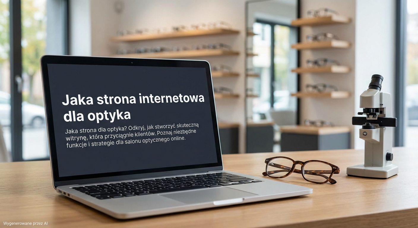 Jaka strona internetowa dla optyka