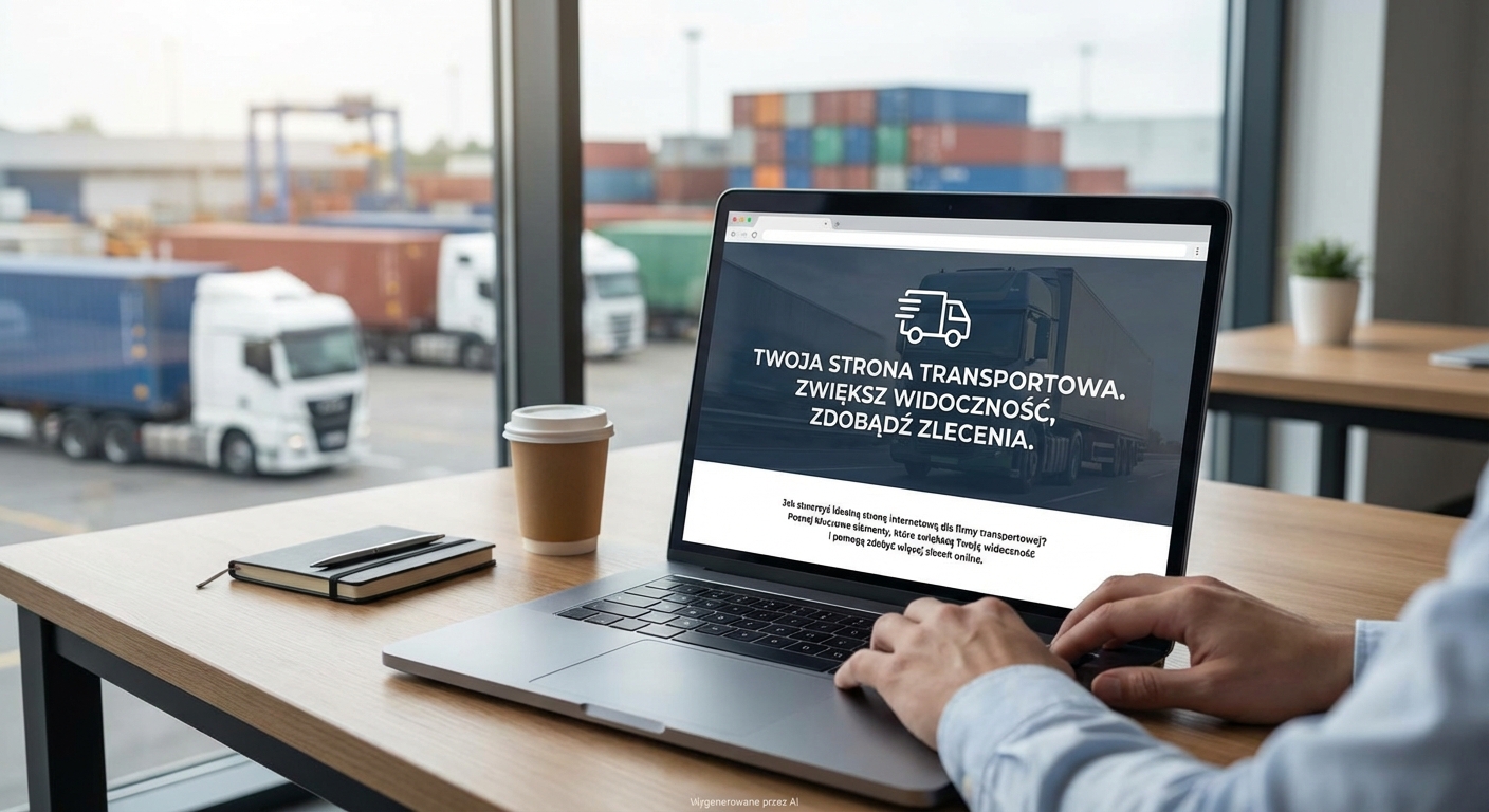Jaka strona internetowa dla firmy transportowej? Jak zwiększyć widoczność i zdobyć więcej zleceń online.