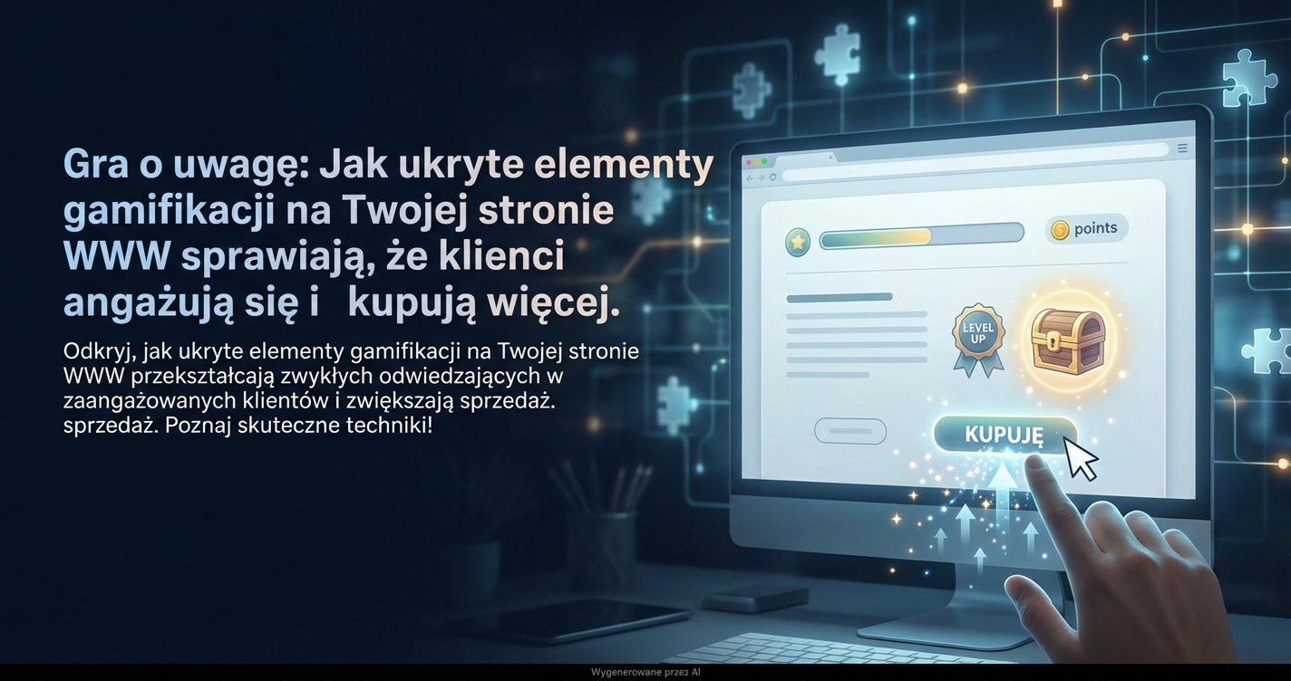 Gra o uwagę: Jak ukryte elementy gamifikacji na Twojej stronie WWW sprawiają, że klienci angażują się i kupują więcej.