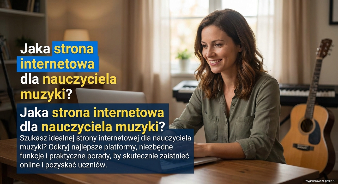 Jaka strona internetowa dla nauczyciela muzyki