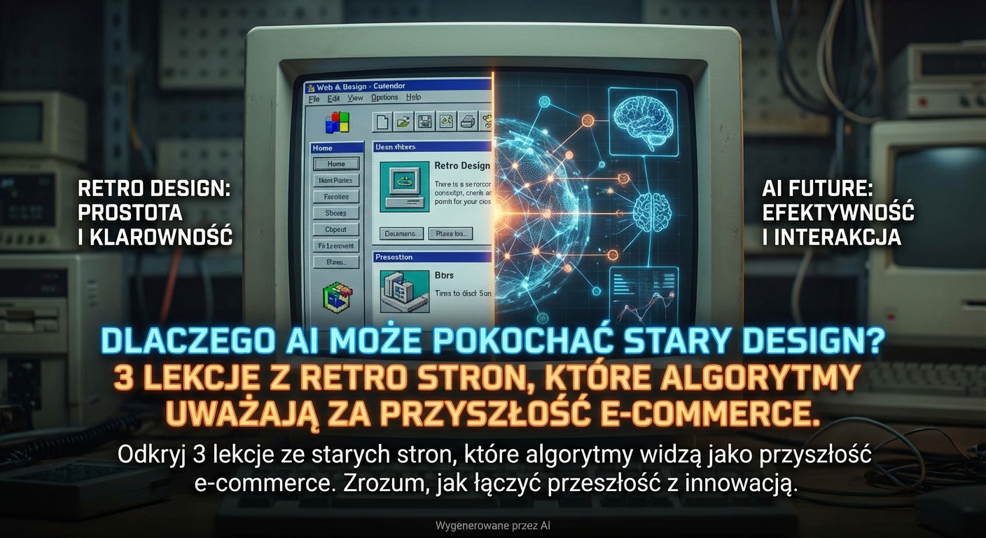 Dlaczego AI może pokochać stary design? 3 lekcje z retro stron, które algorytmy uważają za przyszłość e-commerce