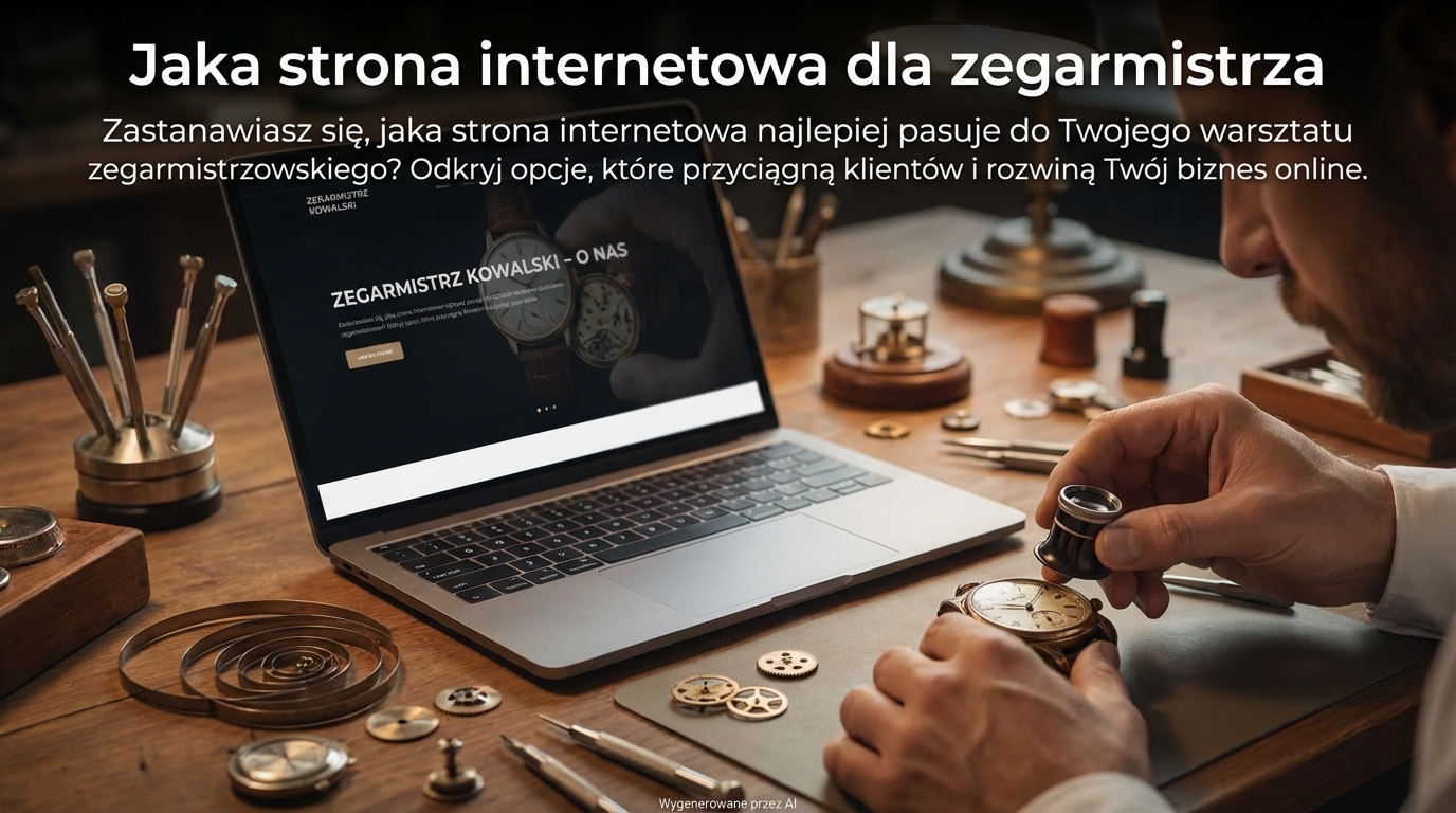 Jaka strona internetowa dla zegarmistrza