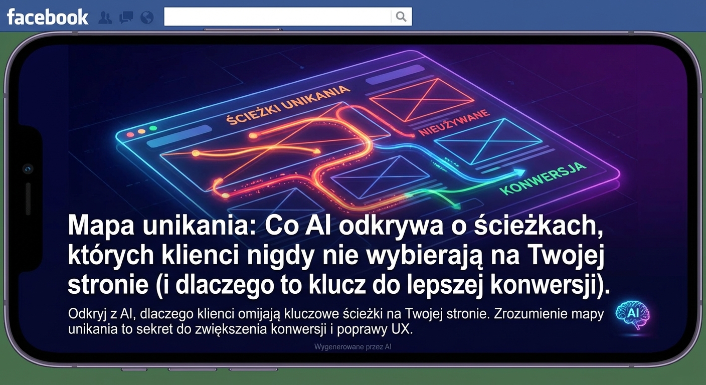Mapa unikania: Co AI odkrywa o ścieżkach, których klienci nigdy nie wybierają na Twojej stronie (i dlaczego to klucz do lepszej konwersji)