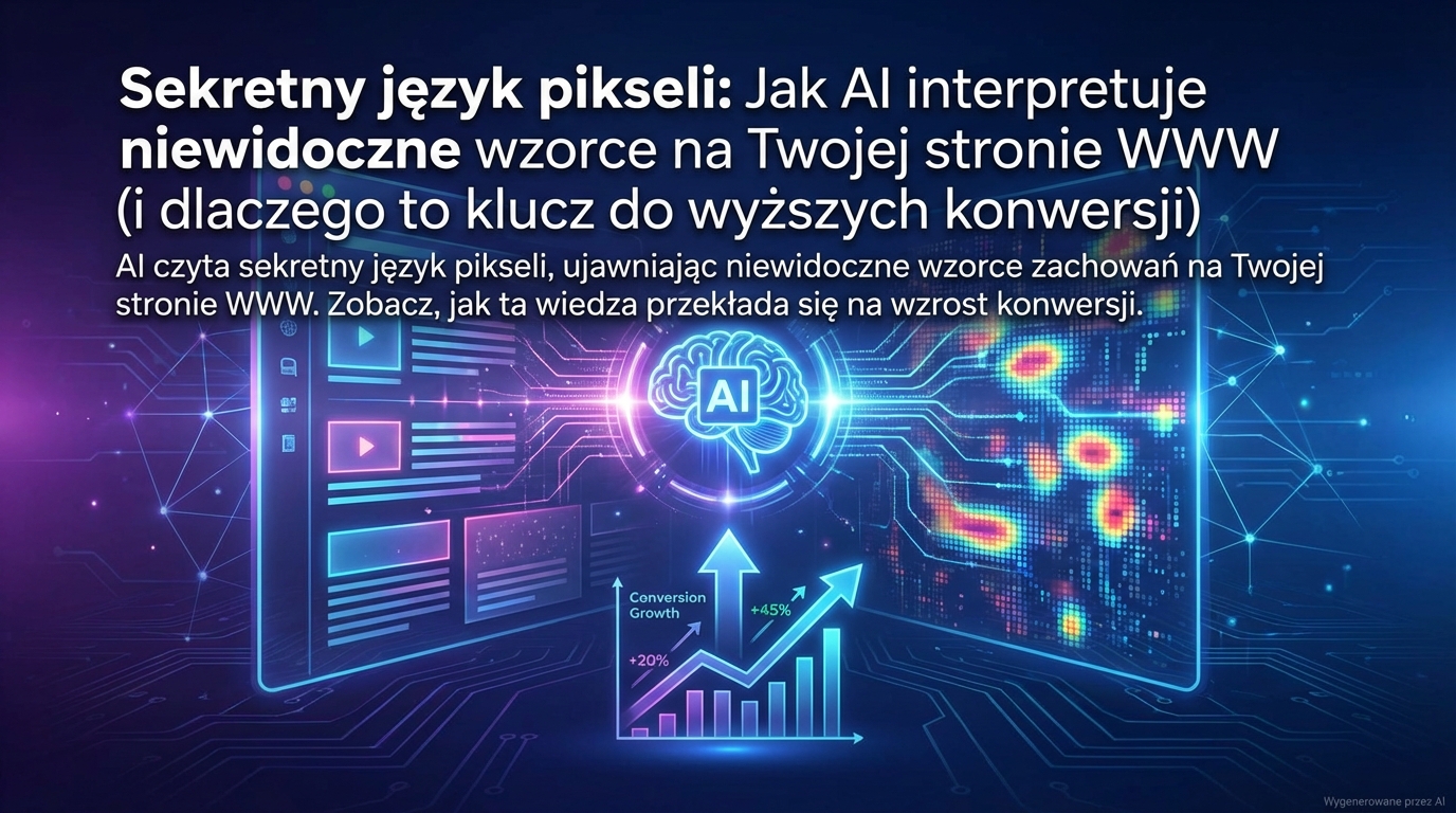 Sekretny język pikseli: Jak AI interpretuje niewidoczne wzorce na Twojej stronie WWW (i dlaczego to klucz do wyższych konwersji)