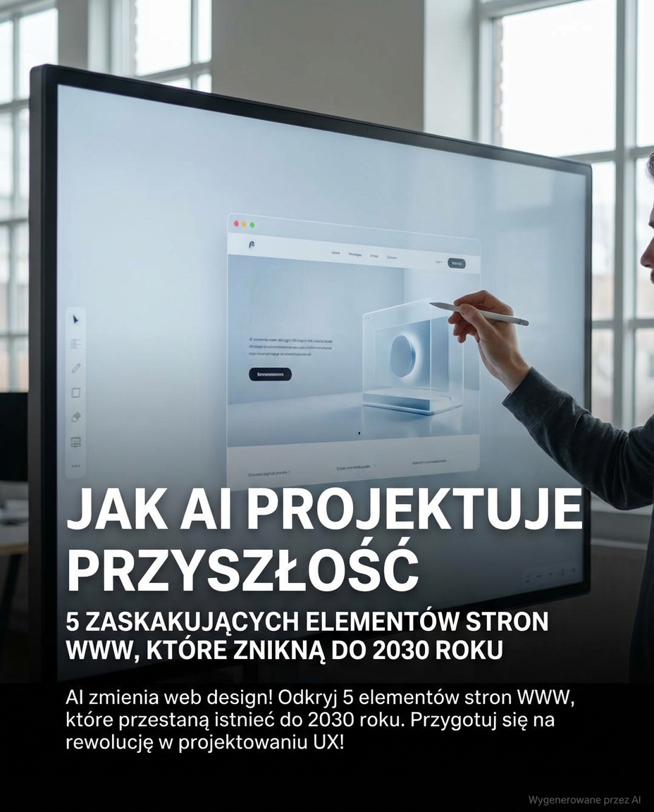 Jak AI projektuje przyszłość: 5 zaskakujących elementów stron WWW, które znikną do 2030 roku