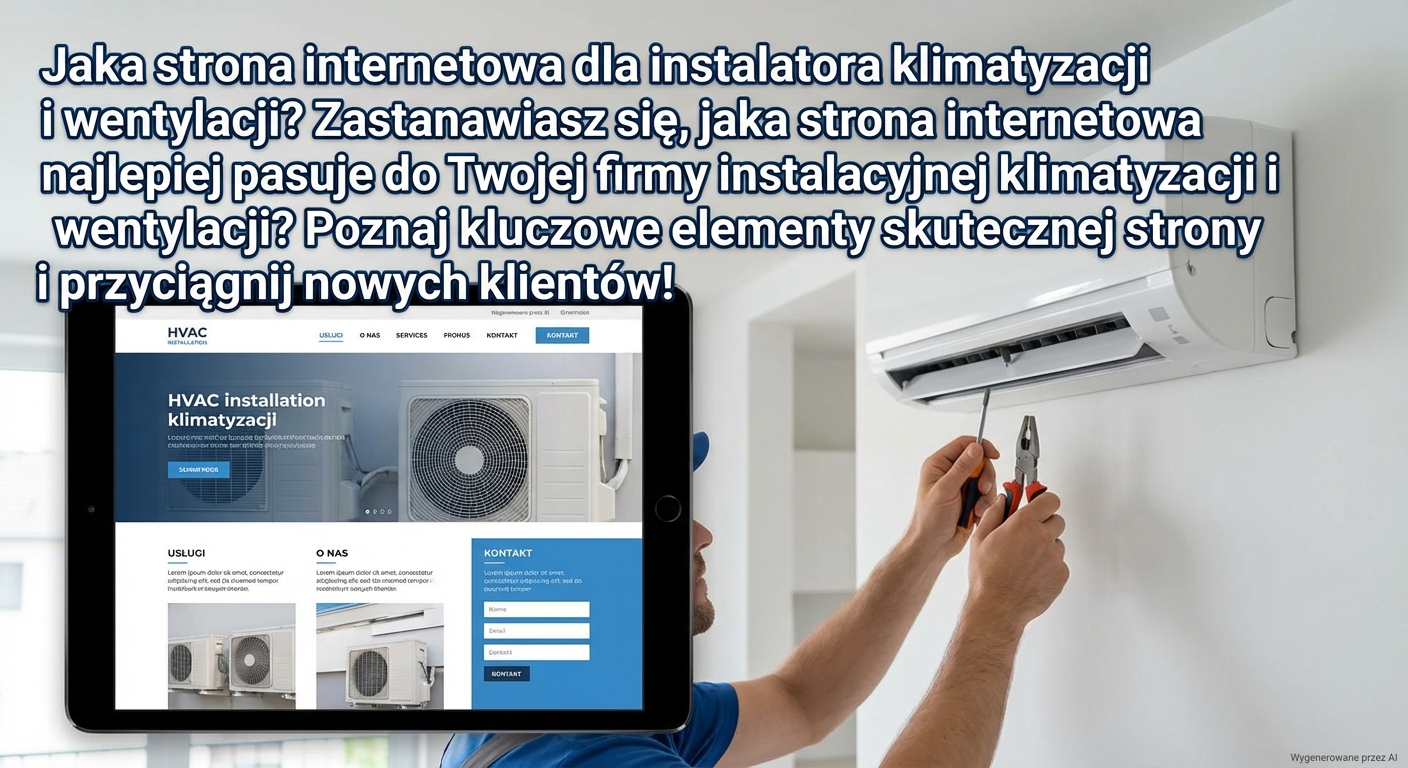 Jaka strona internetowa dla instalatora klimatyzacji i wentylacji?