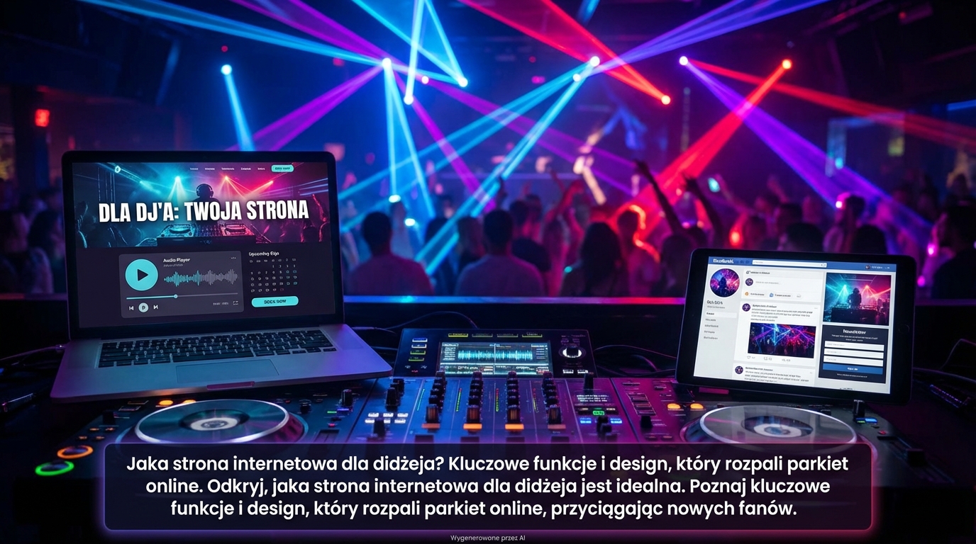 Jaka strona internetowa dla didżeja? Kluczowe funkcje i design, który rozpali parkiet online