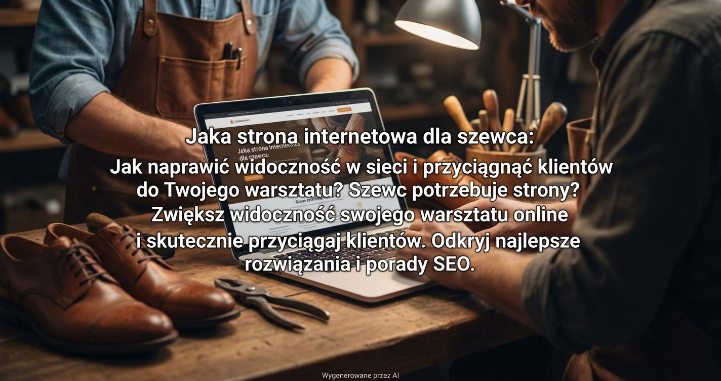 Jaka strona internetowa dla szewca: Jak naprawić widoczność w sieci i przyciągnąć klientów do Twojego warsztatu?