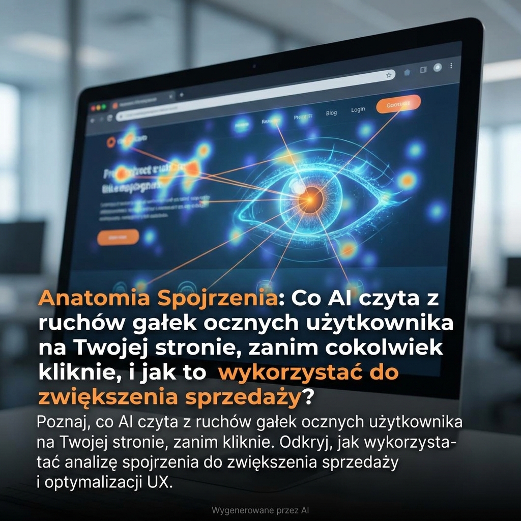 Anatomia Spojrzenia: Co AI czyta z ruchów gałek ocznych użytkownika na Twojej stronie, zanim cokolwiek kliknie, i jak to wykorzystać do zwiększenia sprzedaży?