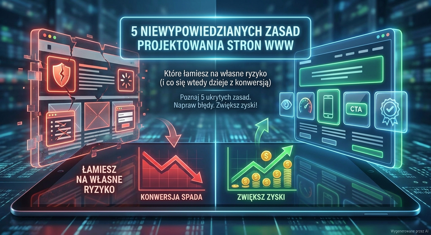 5 niewypowiedzianych zasad projektowania stron WWW, które łamiesz na własne ryzyko (i co się wtedy dzieje z konwersją)