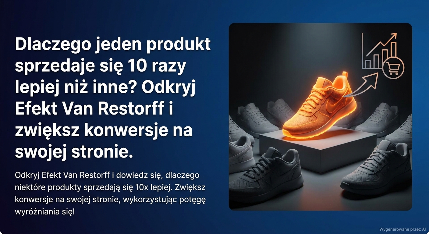 Dlaczego jeden produkt sprzedaje się 10 razy lepiej niż inne? Odkryj Efekt Van Restorff i zwiększ konwersje na swojej stronie.