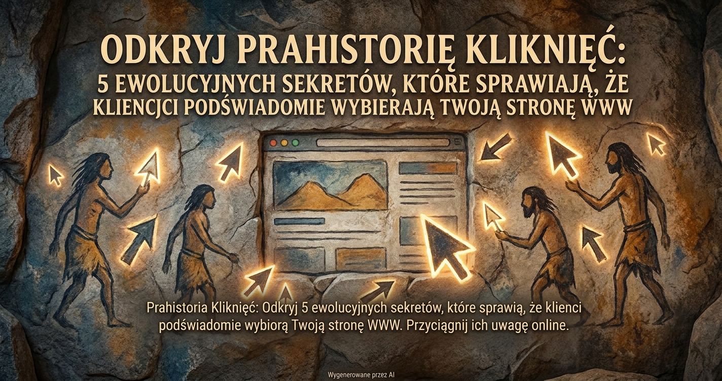 Odkryj Prahistorię Kliknięć: 5 Ewolucyjnych Sekretów, Które Sprawiają, Że Klienci Podświadomie Wybierają Twoją Stronę WWW