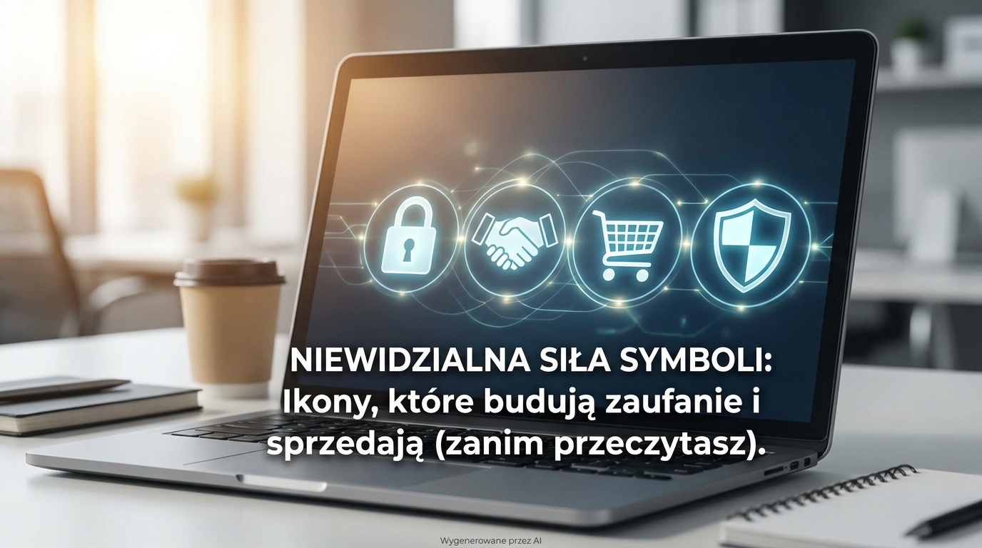 Niewidzialna siła symboli: Jak ikony na Twojej stronie budują zaufanie i sprzedają (zanim użytkownik przeczyta słowo)