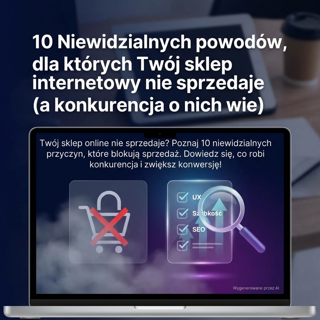 10 Niewidzialnych powodów, dla których Twój sklep internetowy nie sprzedaje (a konkurencja o nich wie)