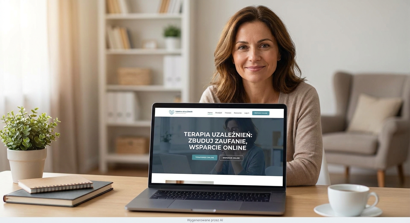 Jaka strona internetowa dla terapeuty uzależnień? Zbuduj zaufanie i wspieraj swoich pacjentów online